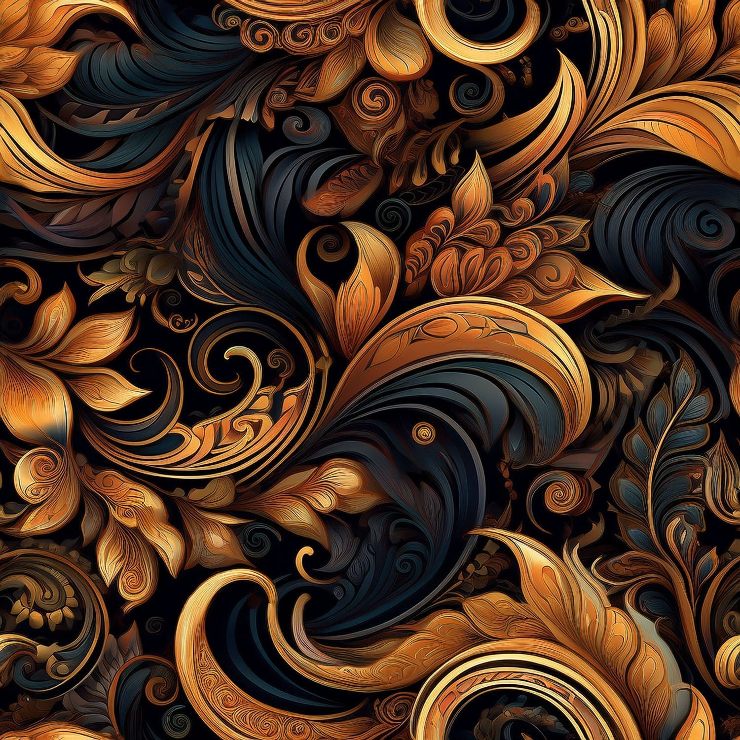 Golden Renaissance Wallpaper Peel and Stick Wallpaper | Accent Haus
