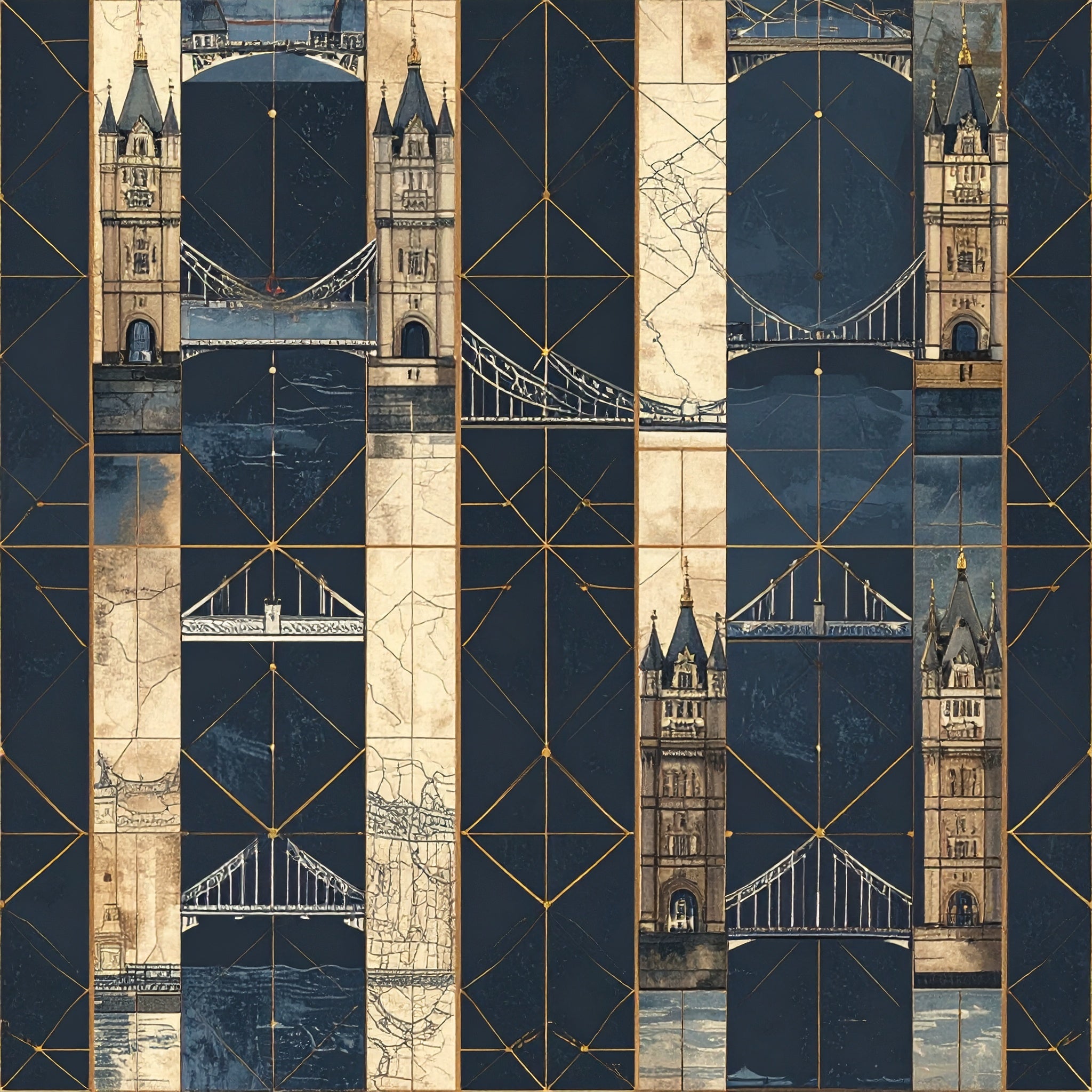 Bridge Alignment Towers Wallpaper