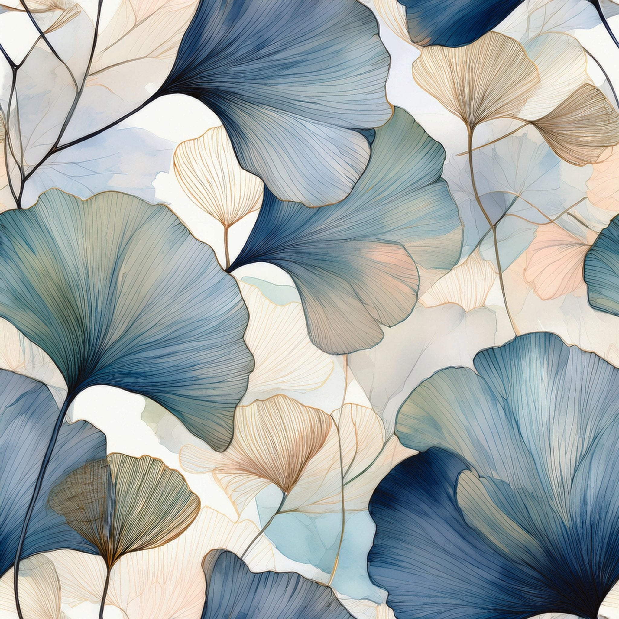 Ethereal Ginkgo Wallpaper Peel and Stick Wallpaper | Accent Haus