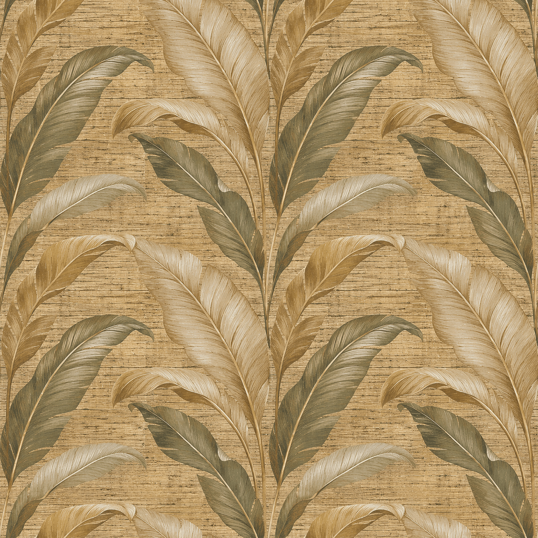 Golden Reed Wallpaper Peel and Stick Wallpaper | Accent Haus