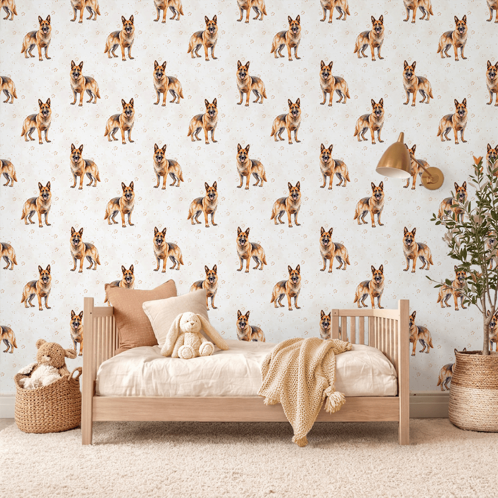 Cozy Canine Keepsake Wallpaper Peel and Stick Wallpaper | Accent Haus