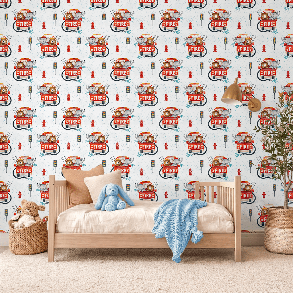 Tiny Rescue Crew Wallpaper Peel and Stick Wallpaper | Accent Haus