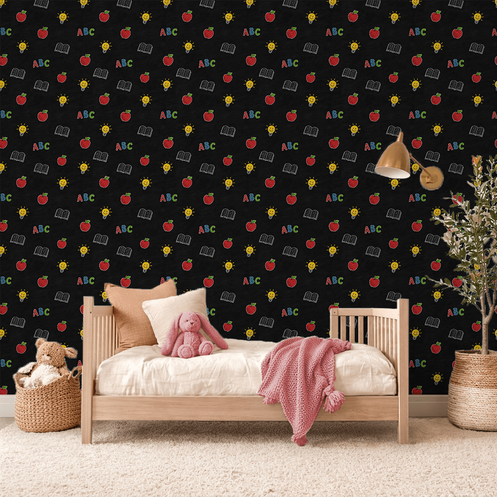 Playroom Chalkboard Style Wallpaper Peel and Stick Wallpaper | Accent Haus
