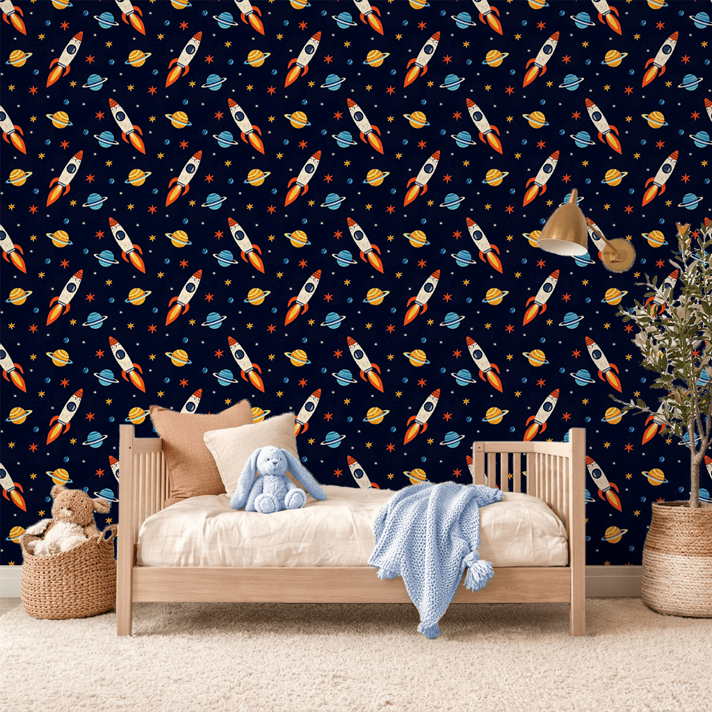 Cosmic Voyage Wallpaper Peel and Stick Wallpaper | Accent Haus