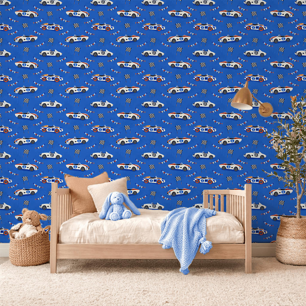 Grand Prix Parade Wallpaper Peel and Stick Wallpaper | Accent Haus