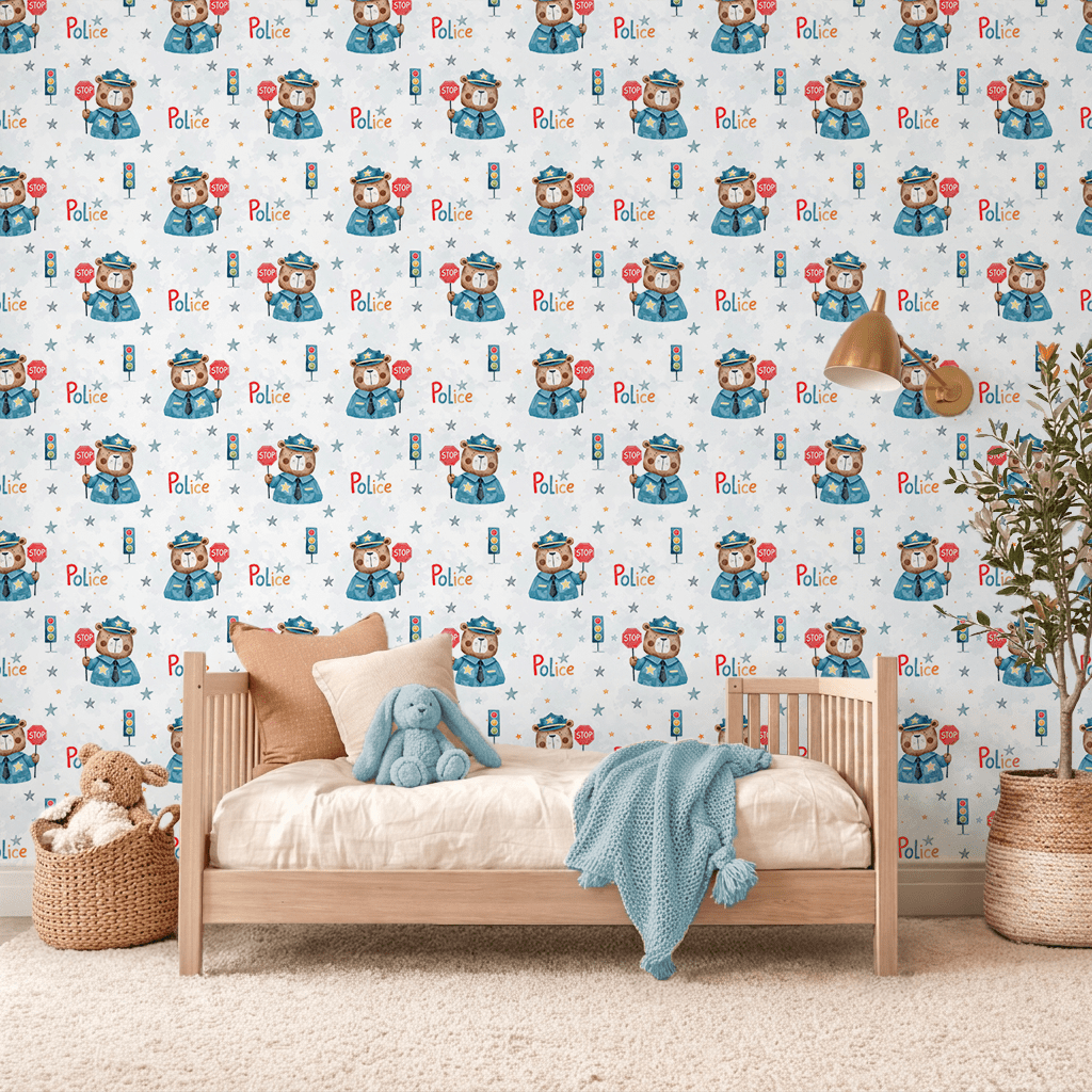 Little Bear Patrol Wallpaper Peel and Stick Wallpaper | Accent Haus