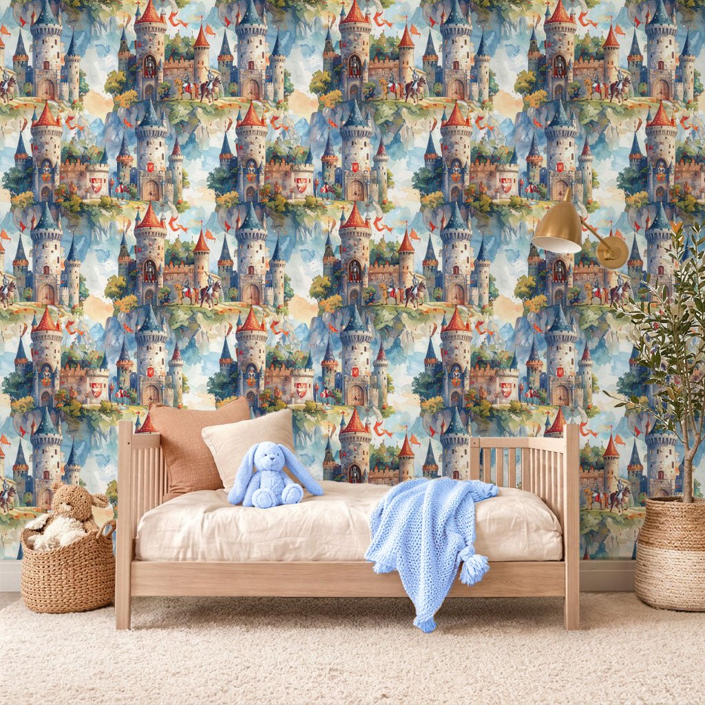 Knight’s Castle Quest Wallpaper Peel and Stick Wallpaper | Accent Haus