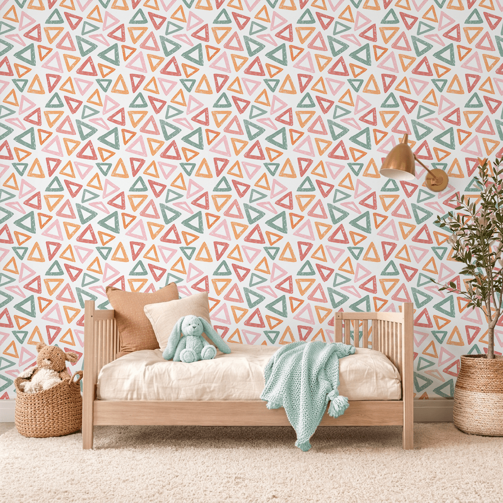 Pastel Prism Scatter Wallpaper Peel and Stick Wallpaper | Accent Haus