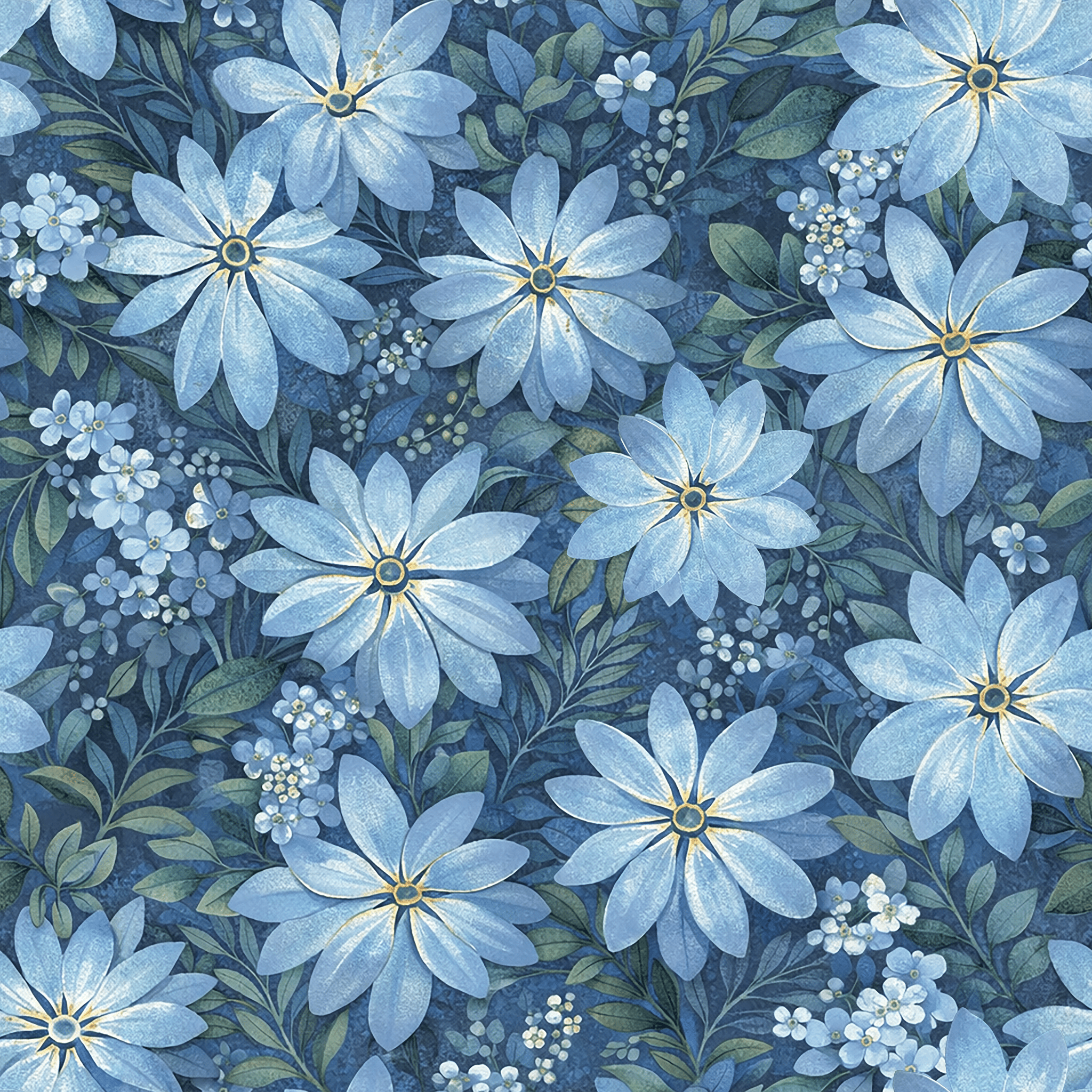 Moonlit Petal Symphony Wallpaper Peel and Stick Wallpaper | Accent Haus