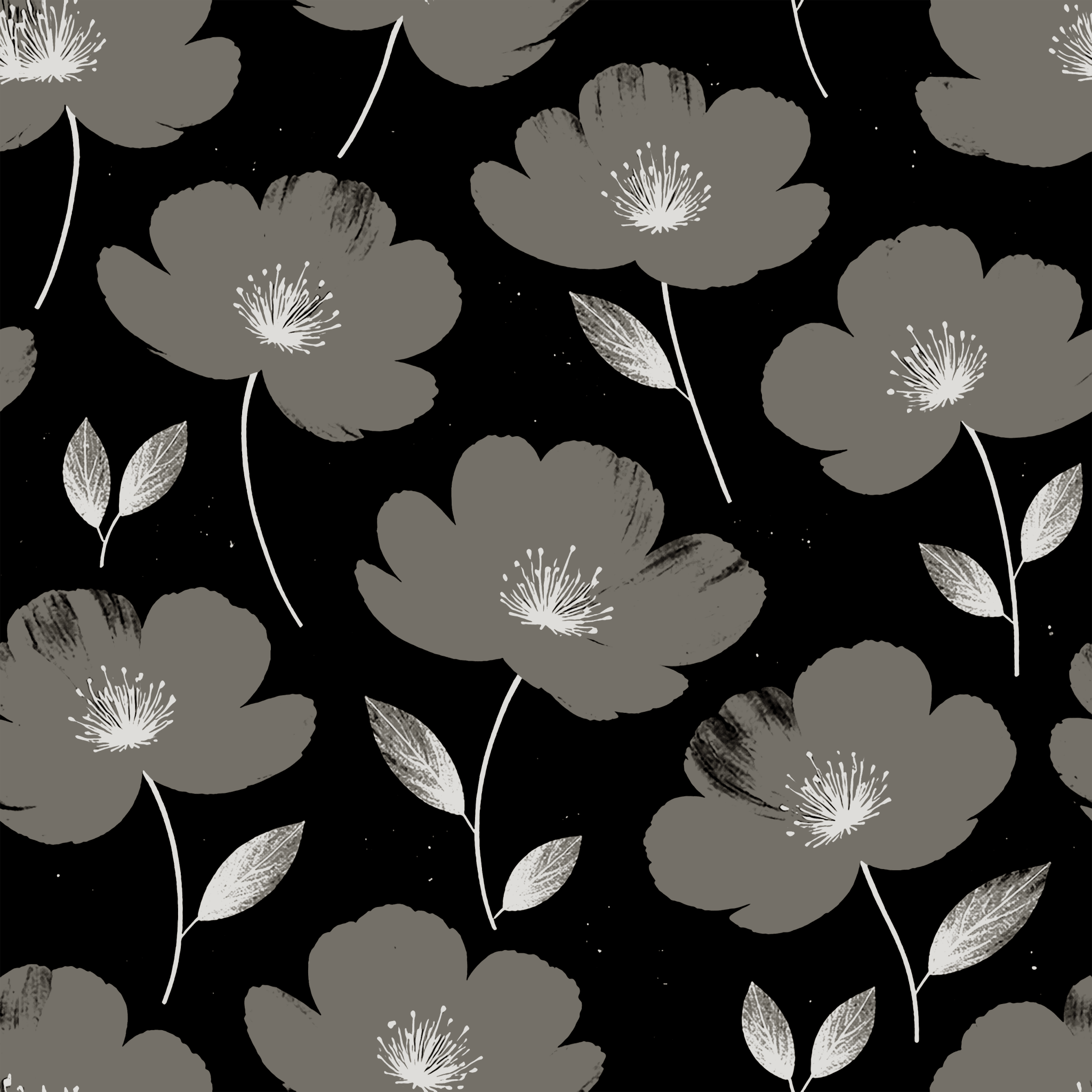 Noir Garden Wallpaper Peel and Stick Wallpaper | Accent Haus