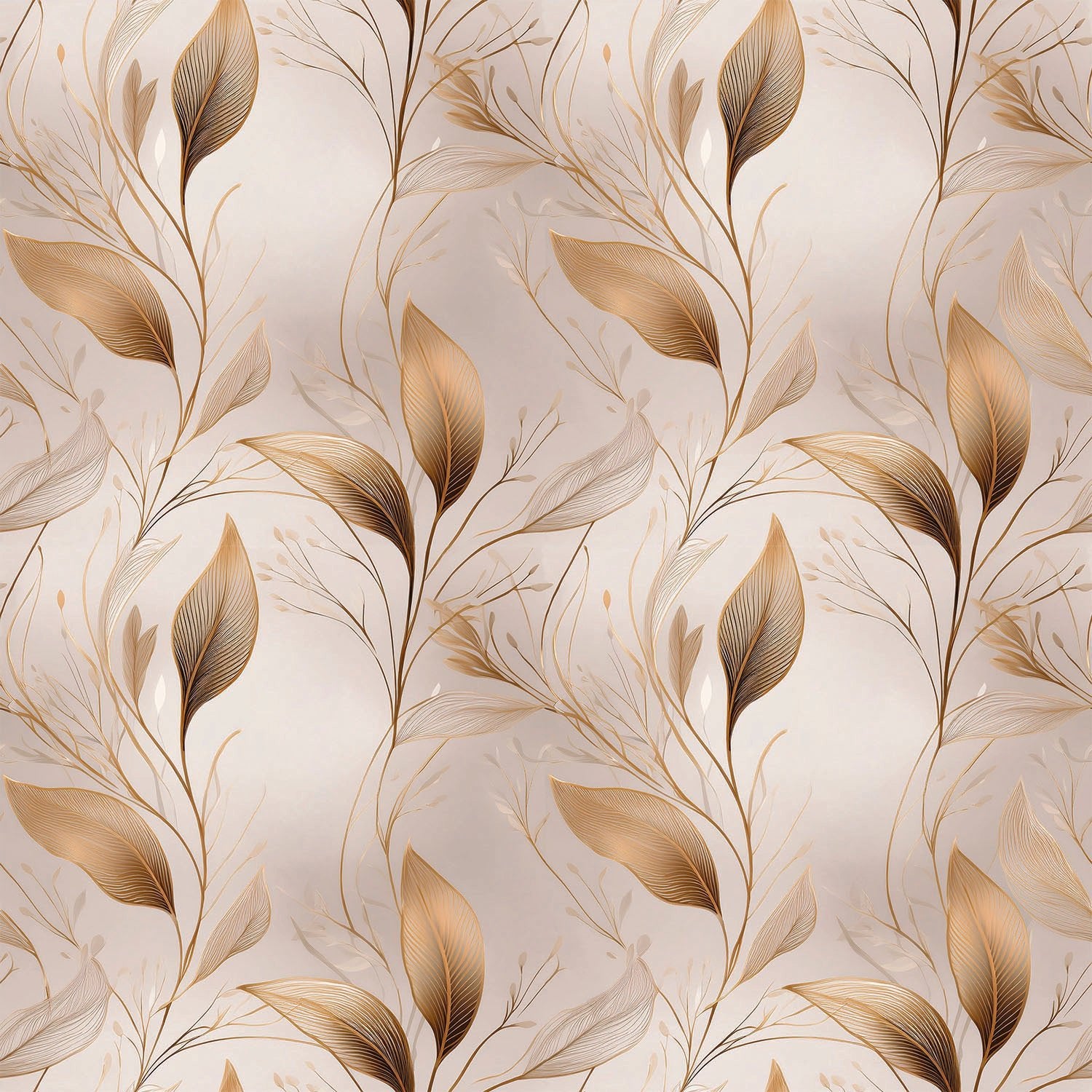 Golden Willow Whispers Wallpaper Peel and Stick Wallpaper | Accent Haus