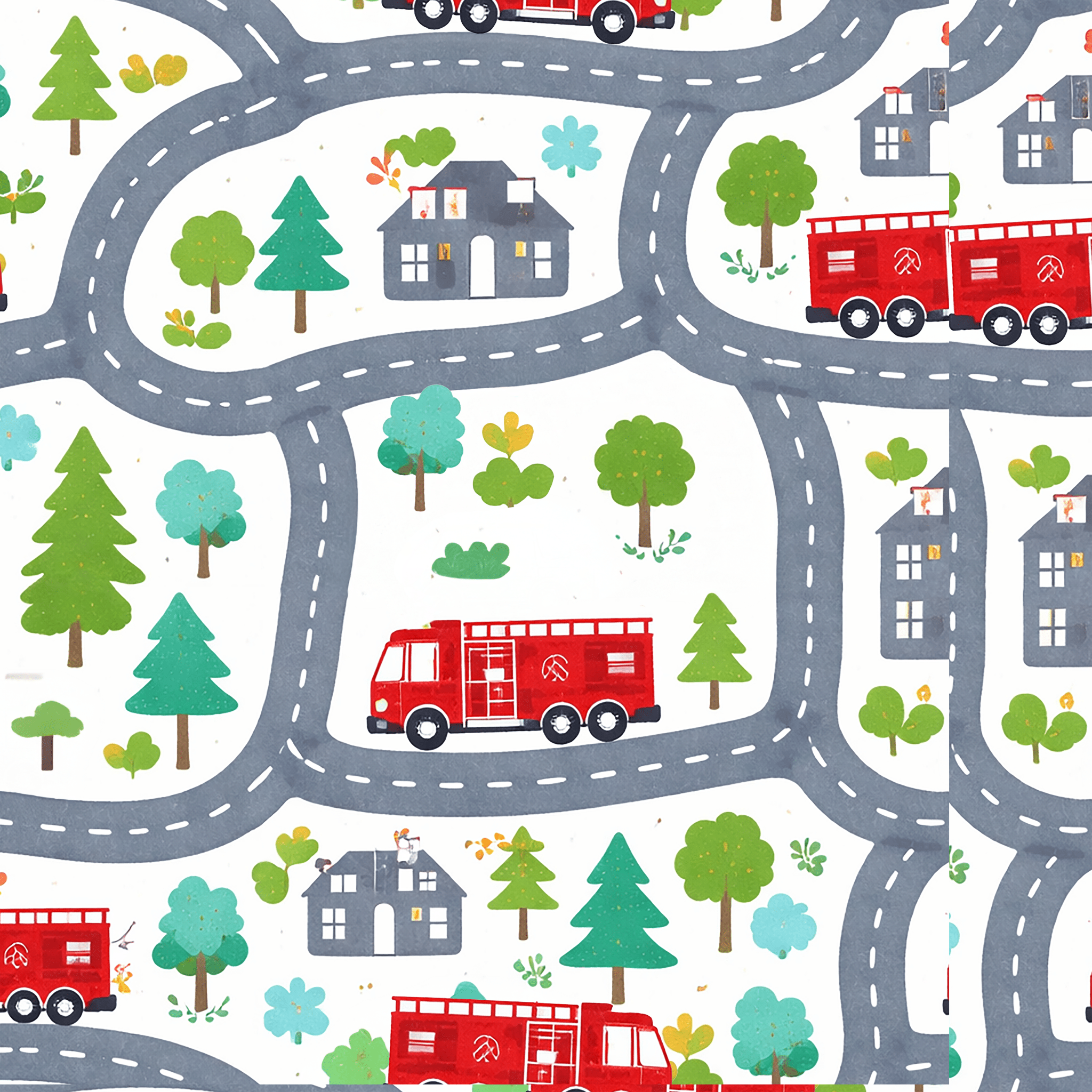 Rescue Route Parade Wallpaper Peel and Stick Wallpaper | Accent Haus