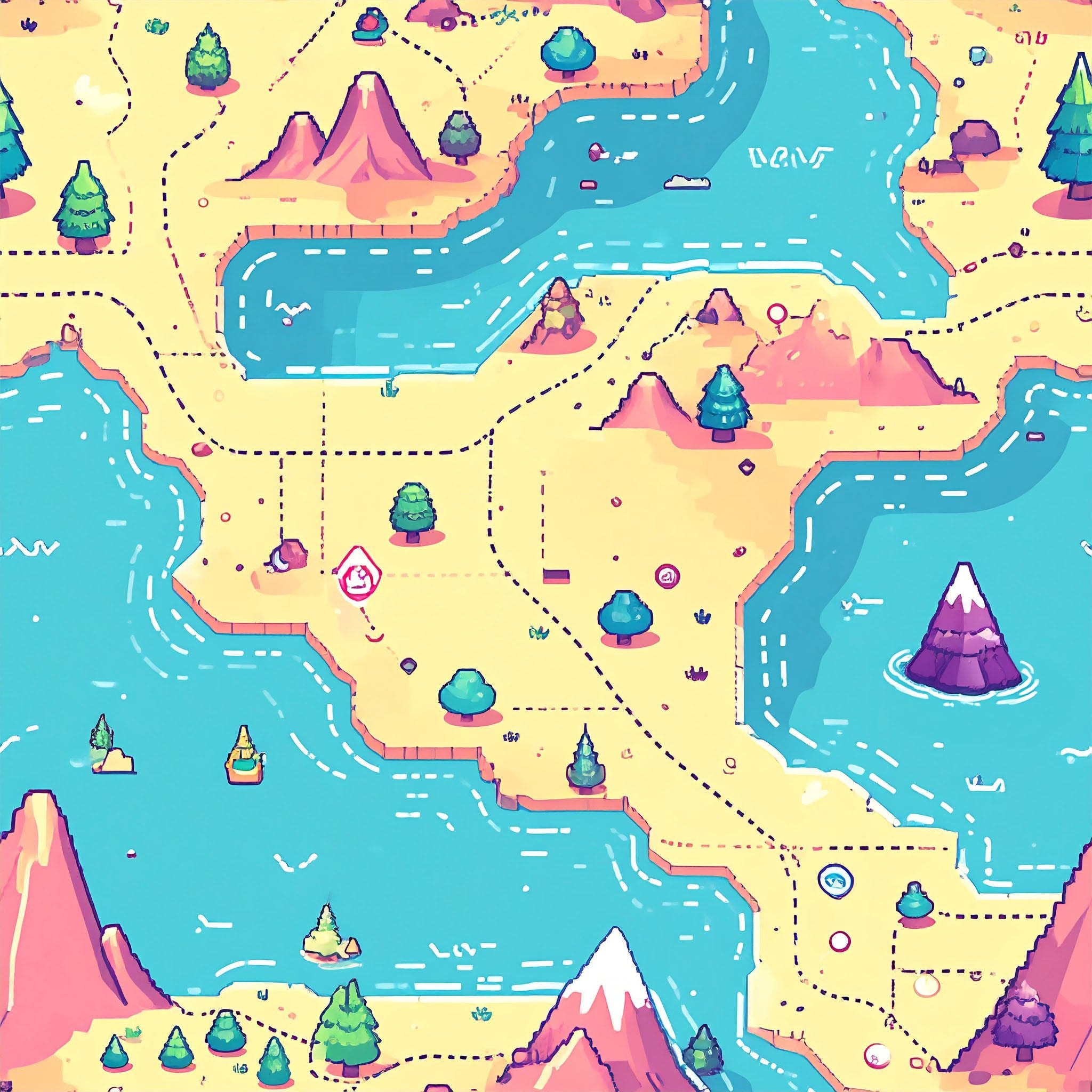 Retro Adventure Map Wallpaper Peel and Stick Wallpaper | Accent Haus