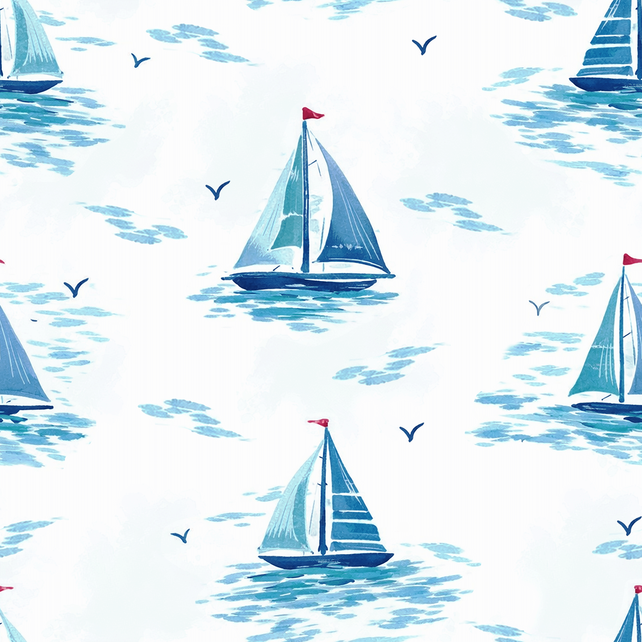 Seabreeze Fleet Wallpaper Peel and Stick Wallpaper | Accent Haus