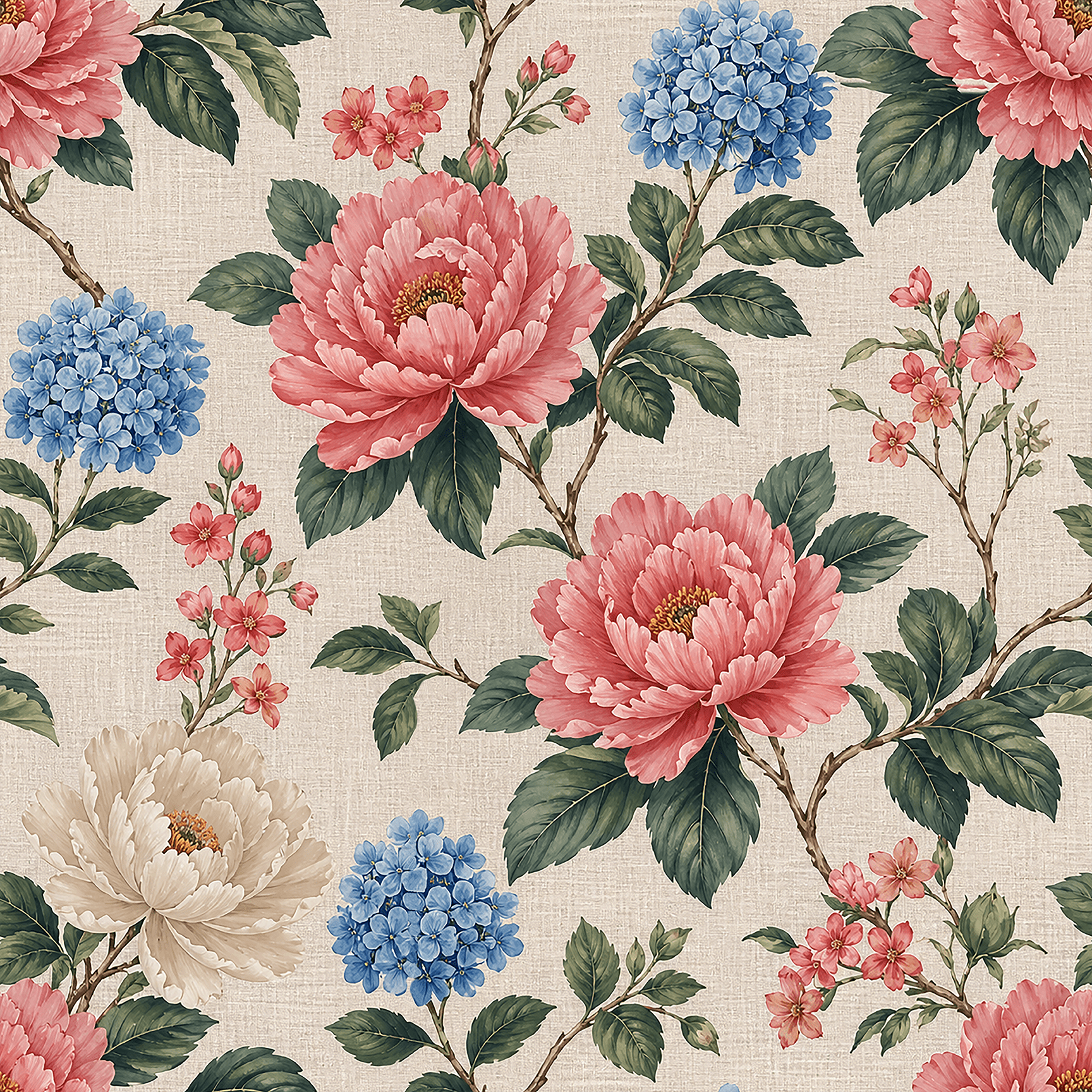 Subtle Linen Texture Wallpaper Peel and Stick Wallpaper | Accent Haus