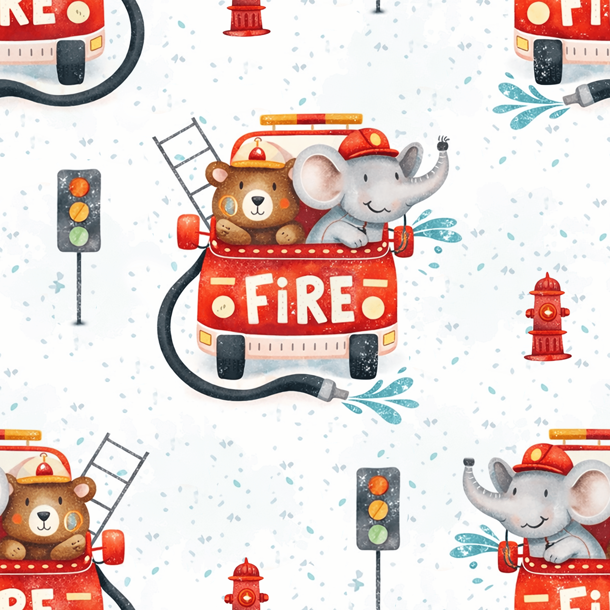 Tiny Rescue Crew Wallpaper Peel and Stick Wallpaper | Accent Haus
