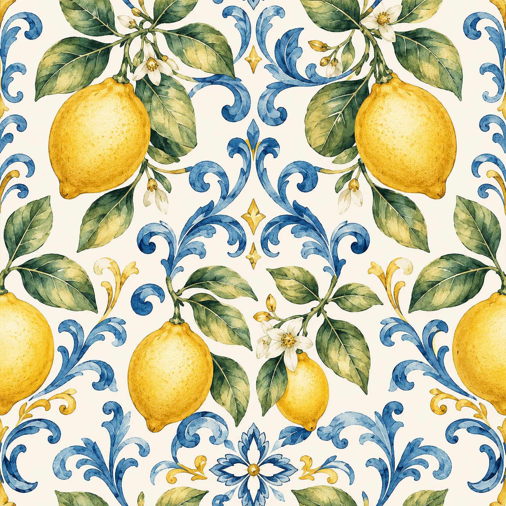 Vintage Citrus Wallpaper Peel and Stick Wallpaper | Accent Haus