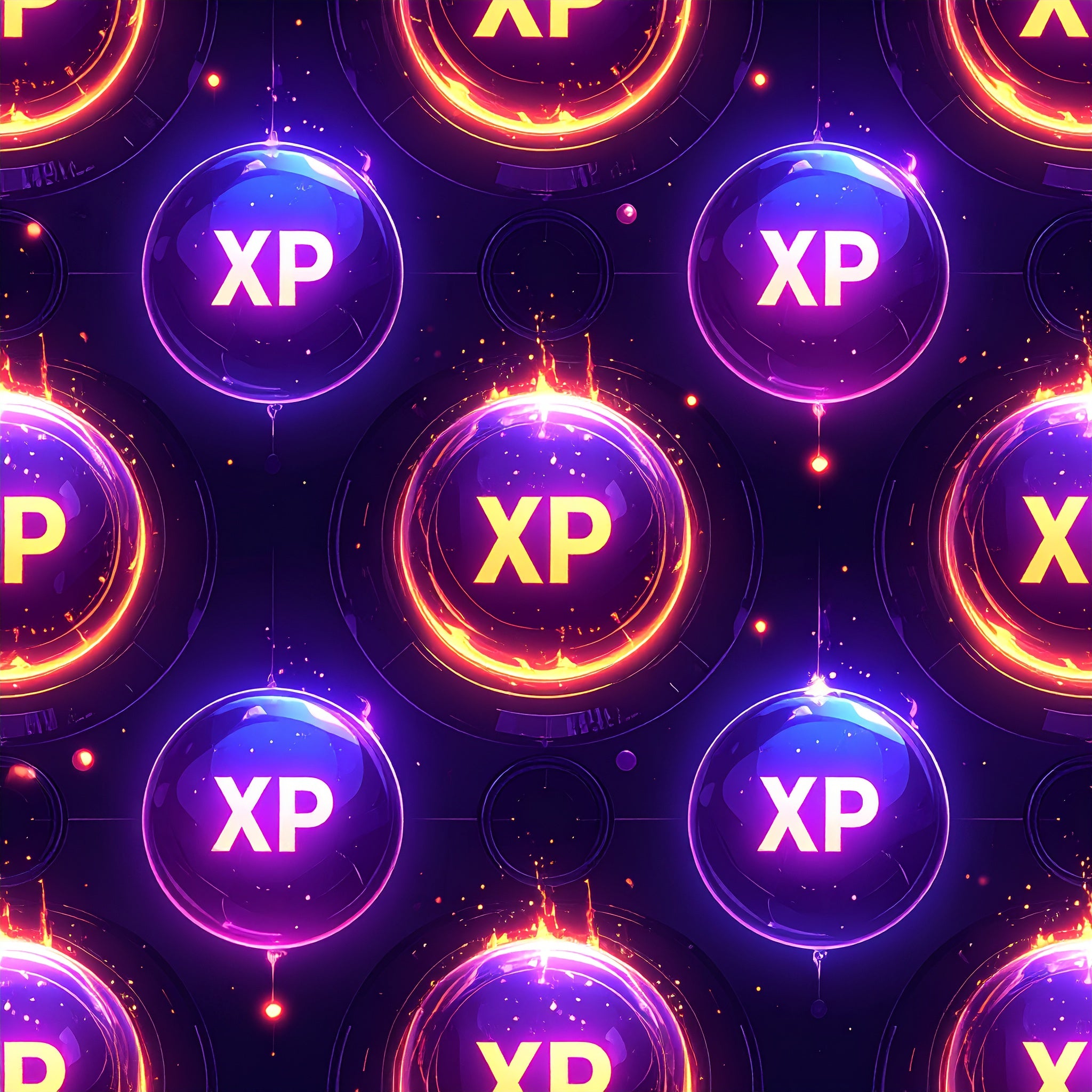 XP Orb Collection Field Wallpaper