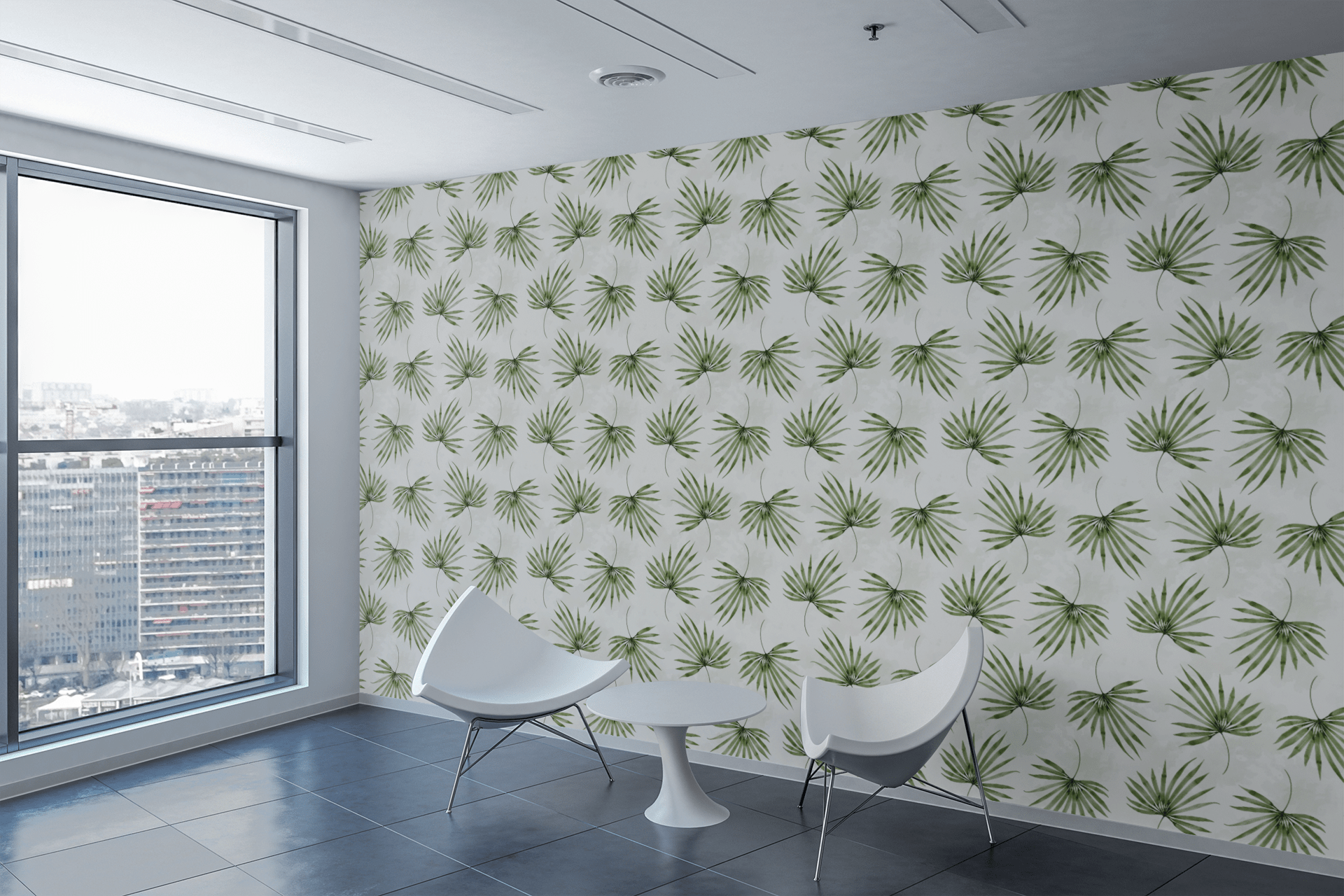 Palm Society Wallpaper Peel and Stick Wallpaper | Accent Haus