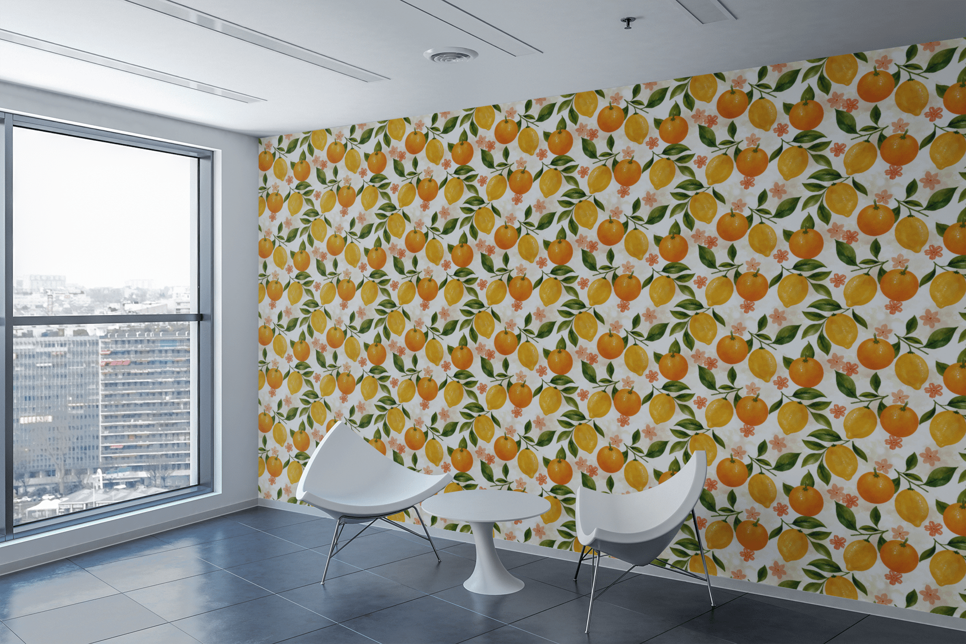 Vintage Citrus Grove Wallpaper Peel and Stick Wallpaper | Accent Haus