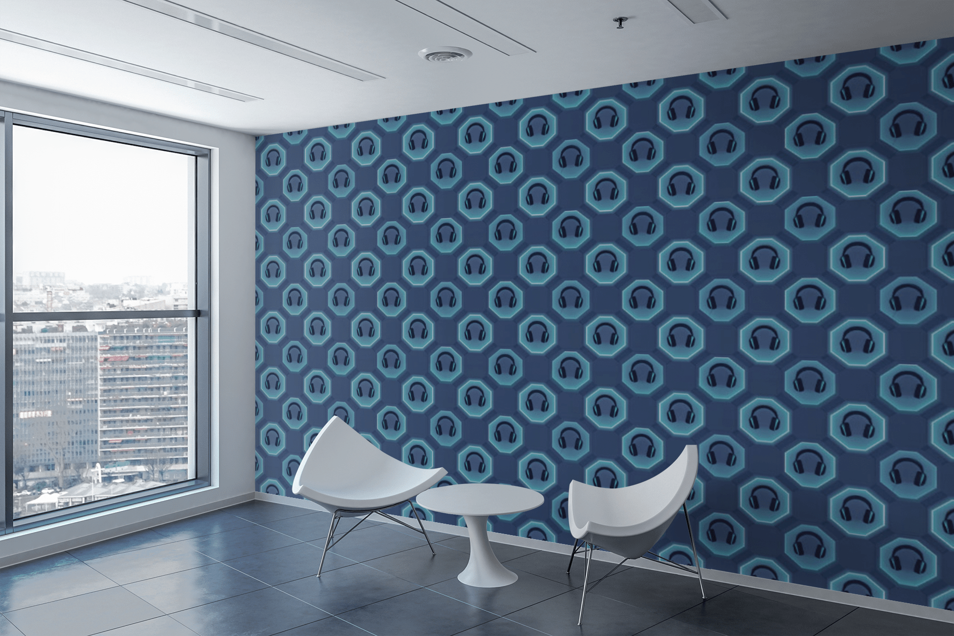 Headset Hive Wallpaper Peel and Stick Wallpaper | Accent Haus