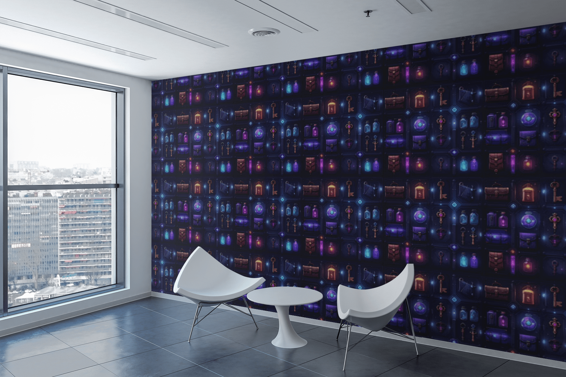 Inventory Relic Grid Wallpaper Peel and Stick Wallpaper | Accent Haus