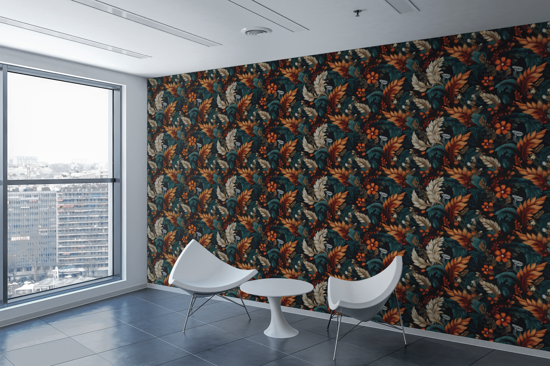 Midnight Autumn Muse Wallpaper Peel and Stick Wallpaper | Accent Haus