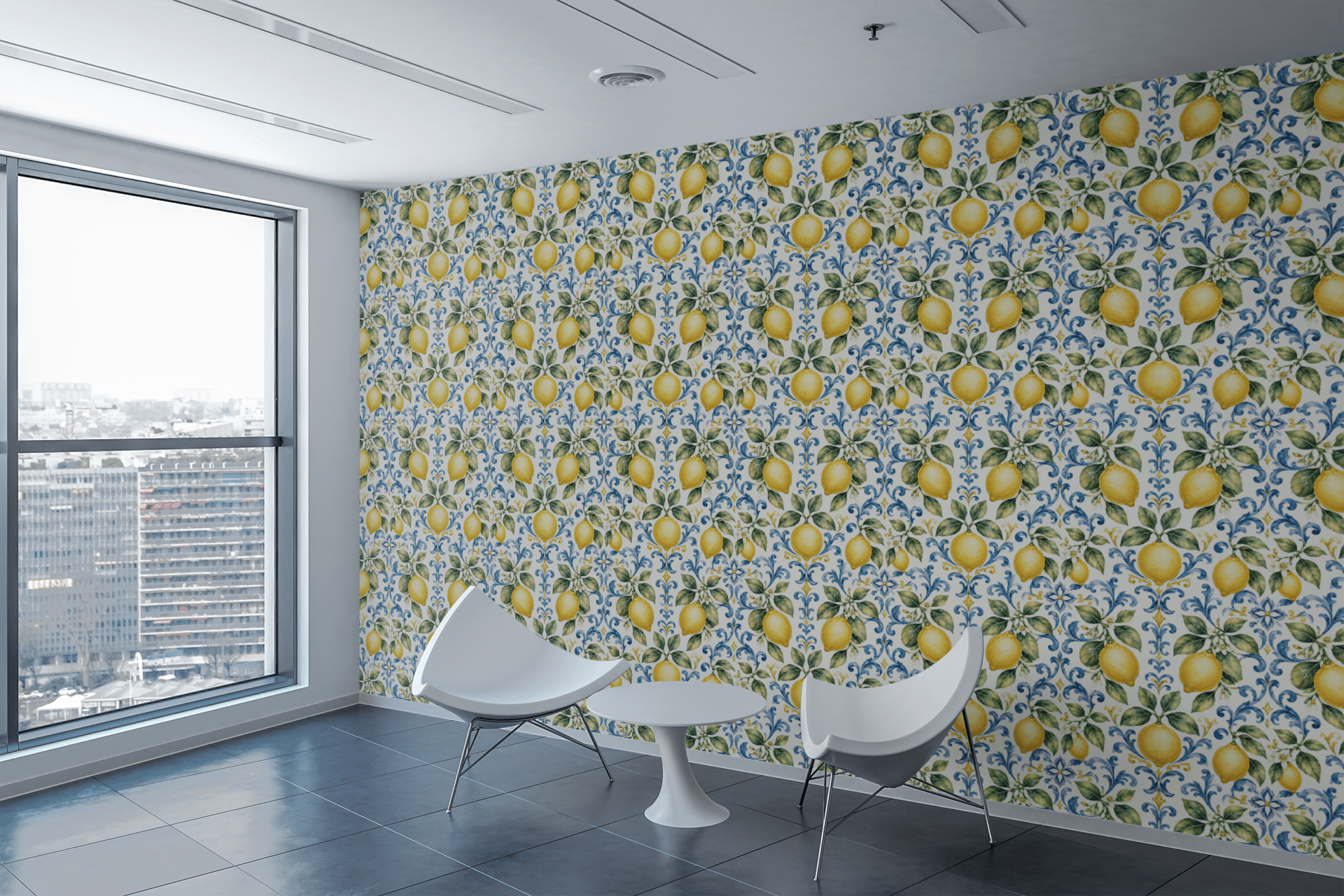 Vintage Citrus Wallpaper Peel and Stick Wallpaper | Accent Haus