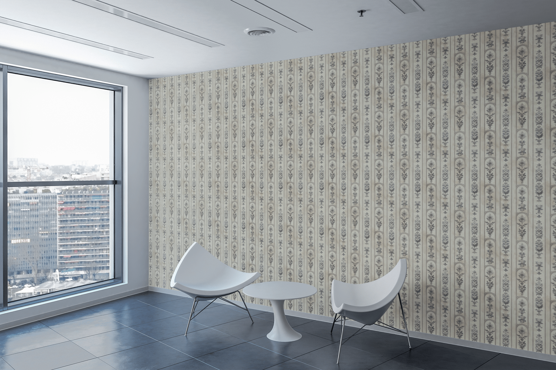 Lacework Botanical Grid Wallpaper Peel and Stick Wallpaper | Accent Haus