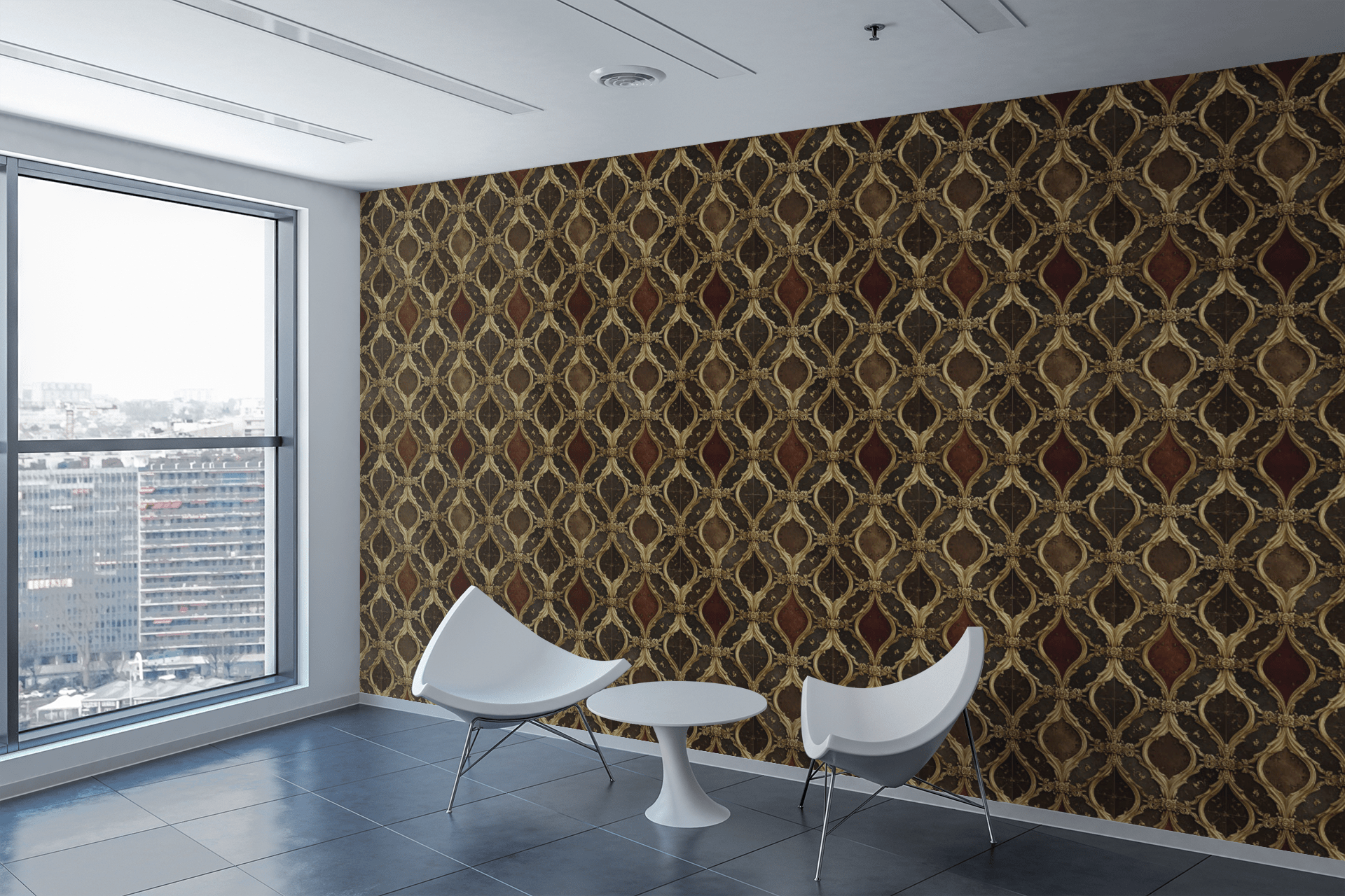 Versailles Ribbon Lattice Wallpaper Peel and Stick Wallpaper | Accent Haus