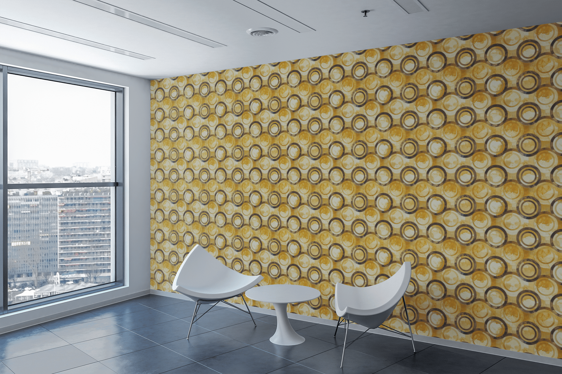 Floating Scale Illusion Wallpaper Peel and Stick Wallpaper | Accent Haus
