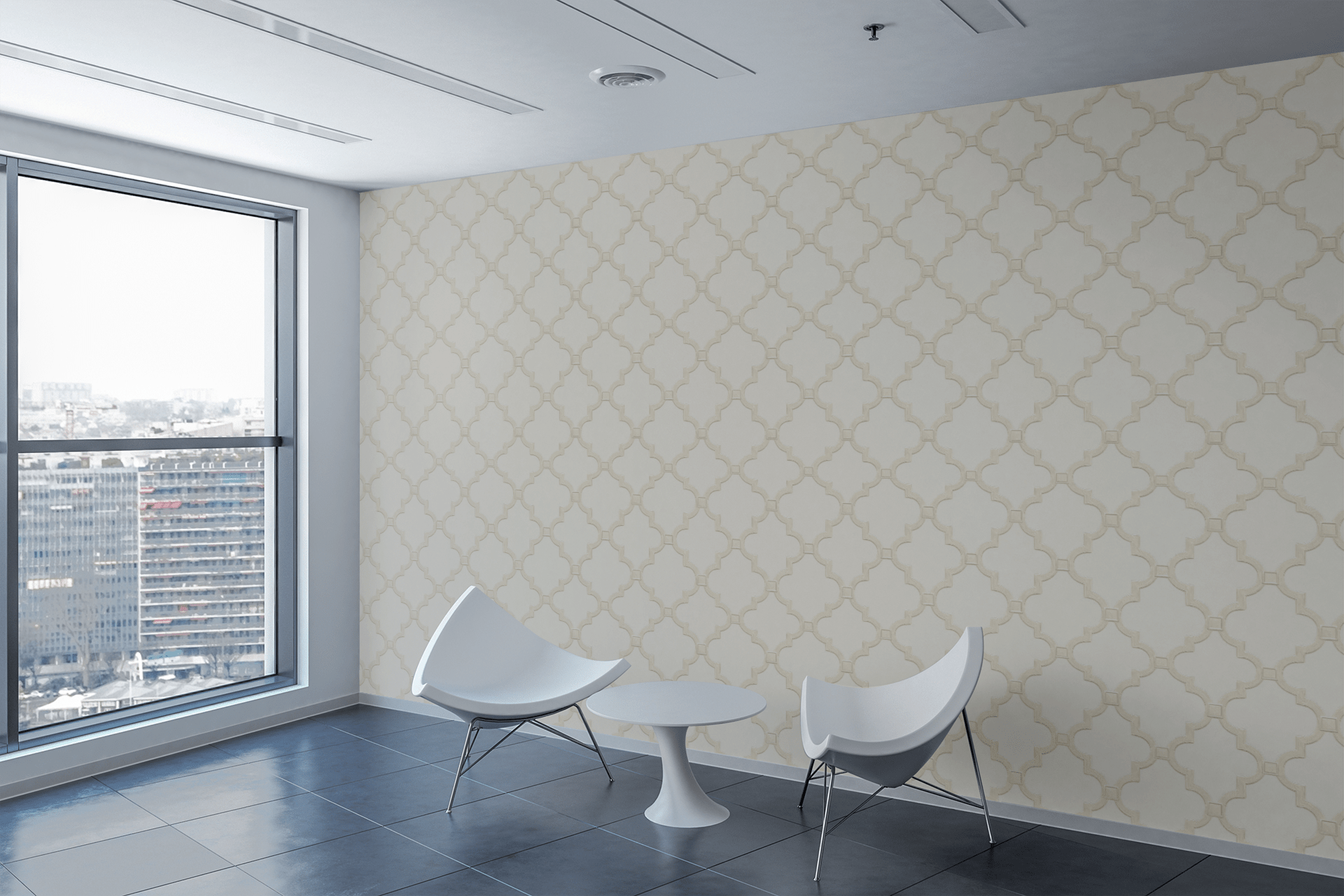 Gallery Geo Ivory Wallpaper Peel and Stick Wallpaper | Accent Haus