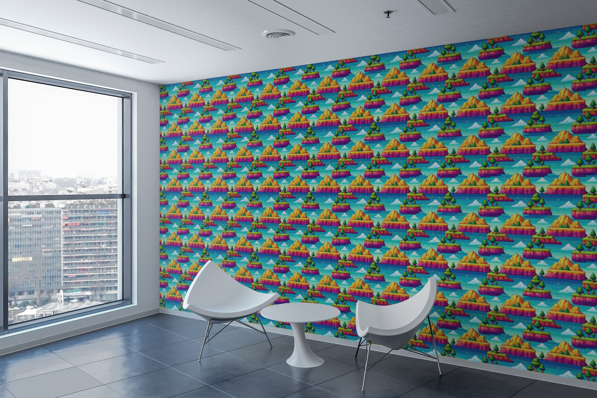 Pixel Kingdom Quest Wallpaper Peel and Stick Wallpaper | Accent Haus