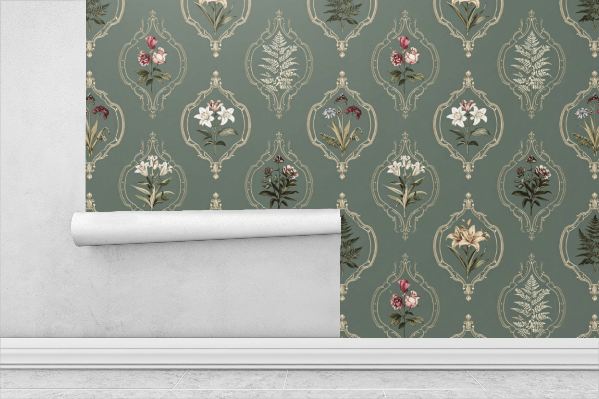 Royal Herbarium Wallpaper Peel and Stick Wallpaper | Accent Haus