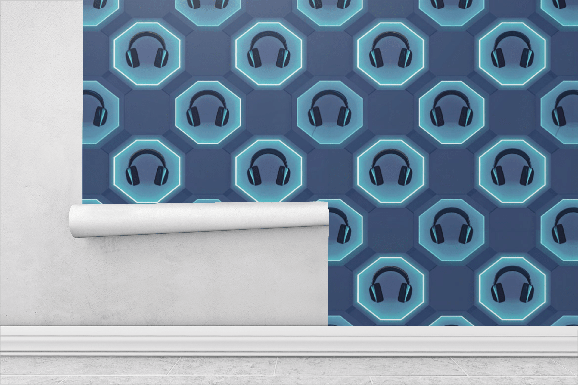 Headset Hive Wallpaper Peel and Stick Wallpaper | Accent Haus