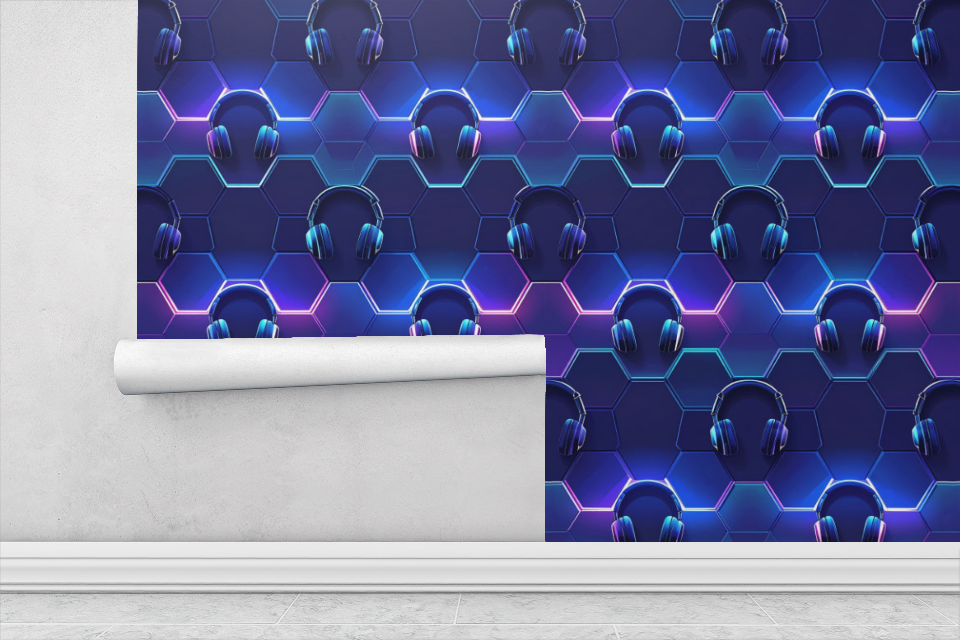 Sleek Neon Gaming Wallpaper