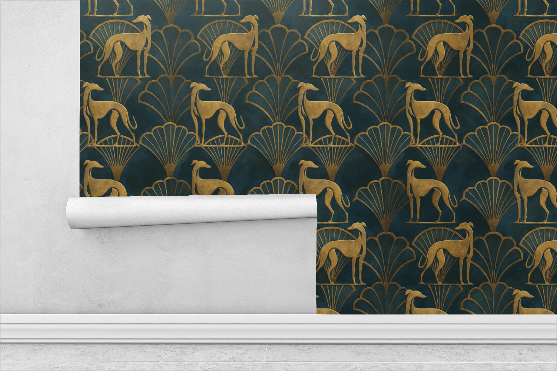 Greyhound Gatsby Wallpaper Peel and Stick Wallpaper | Accent Haus