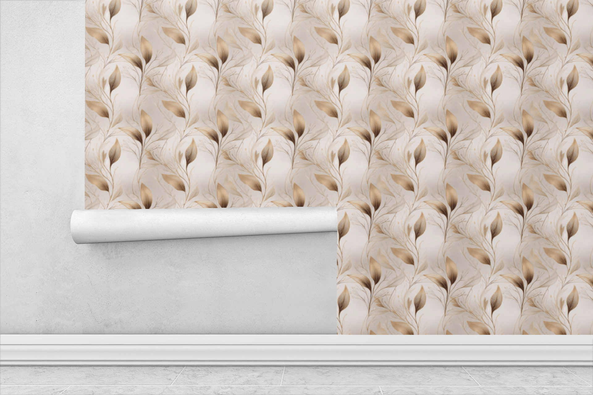 Golden Willow Whispers Wallpaper Peel and Stick Wallpaper | Accent Haus