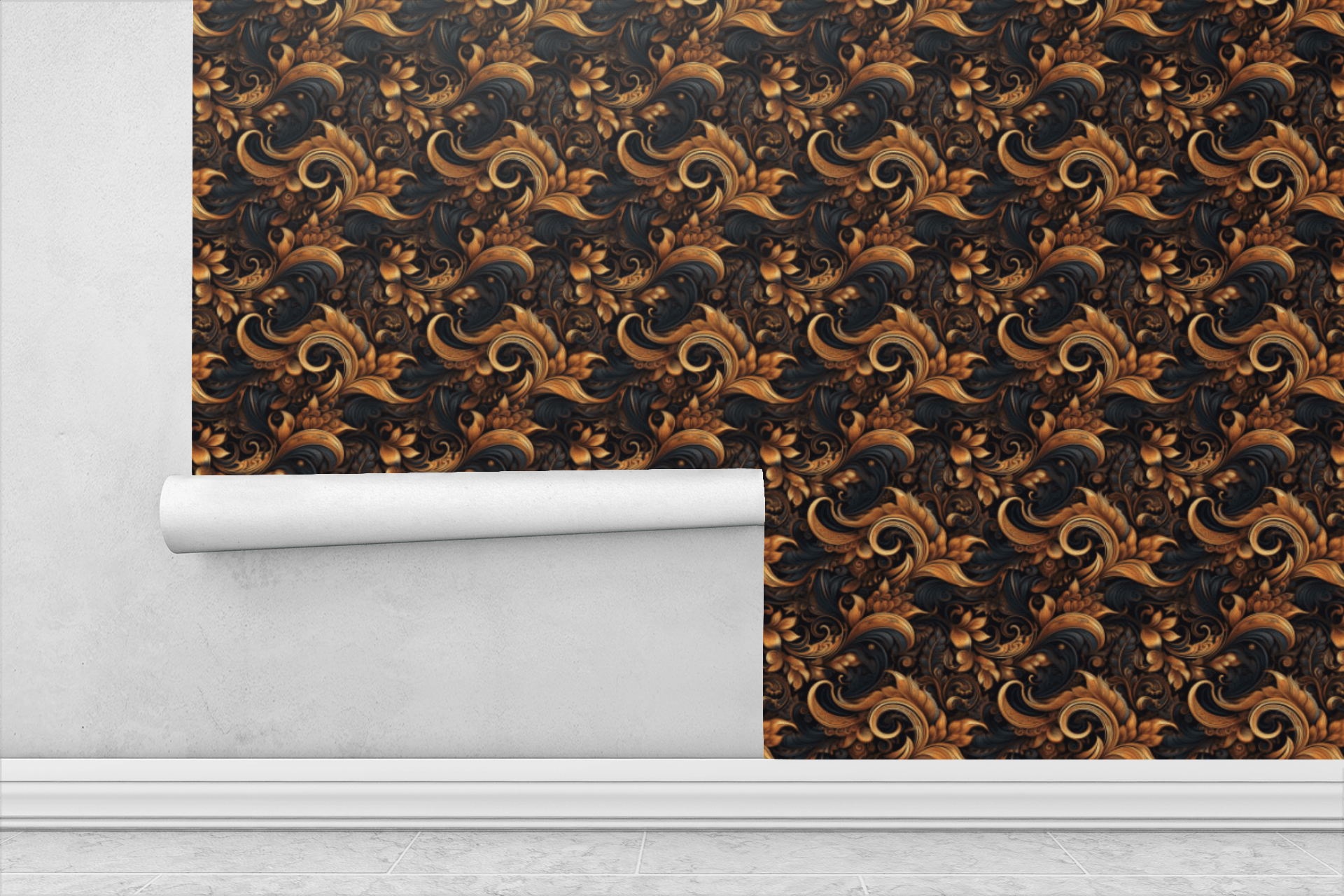 Golden Renaissance Wallpaper Peel and Stick Wallpaper | Accent Haus