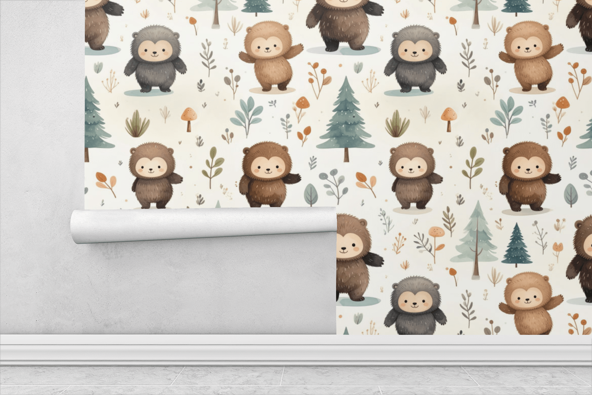 Sasquatch Gentle Trails Wallpaper Peel and Stick Wallpaper | Accent Haus