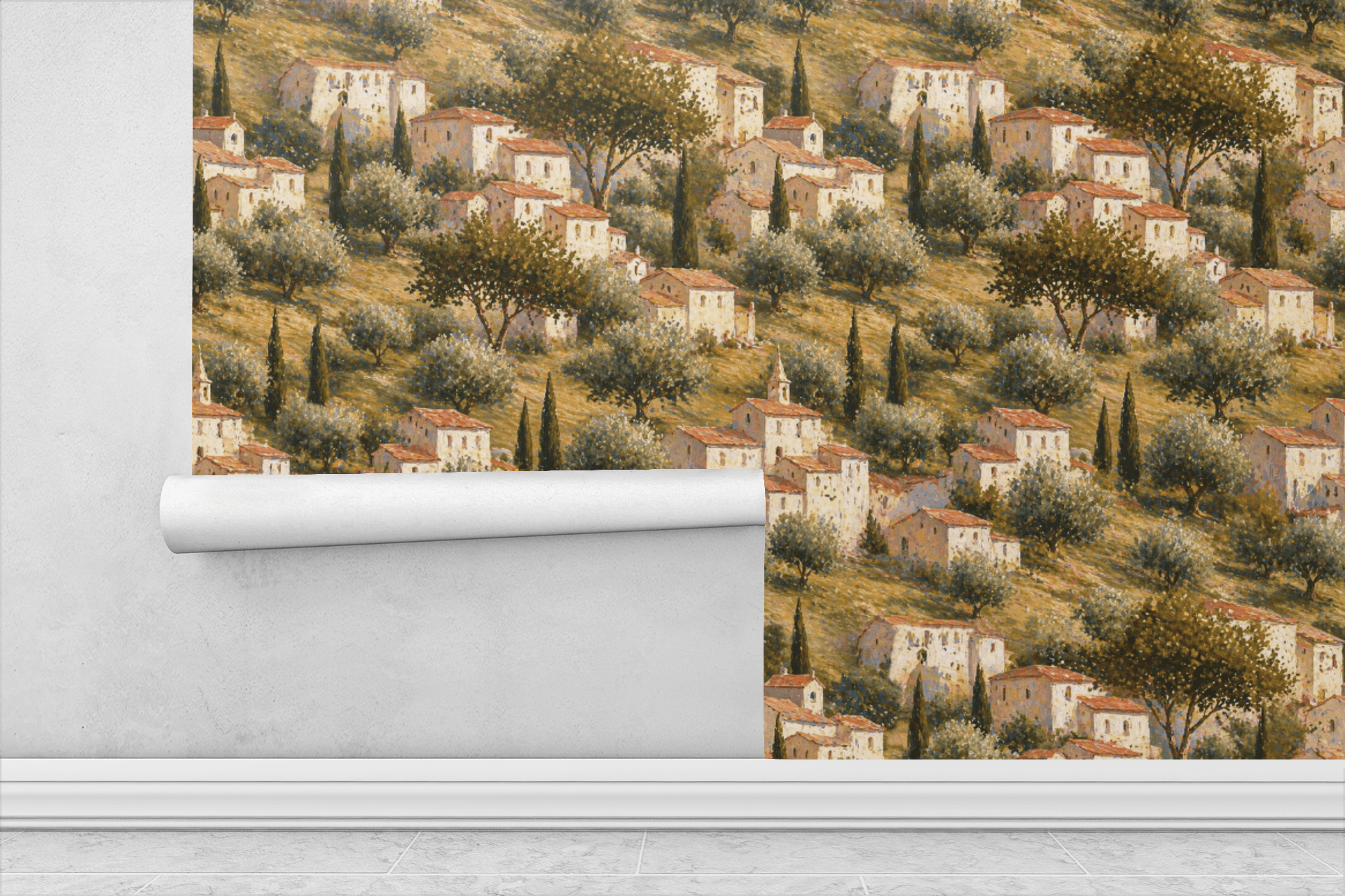 Tuscan Landscape Mural Wallpaper Peel and Stick Wallpaper | Accent Haus