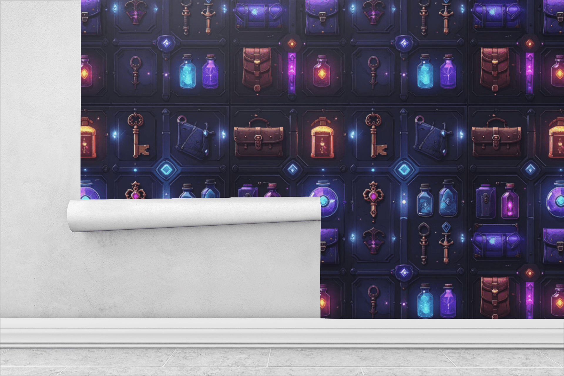 Inventory Relic Grid Wallpaper Peel and Stick Wallpaper | Accent Haus