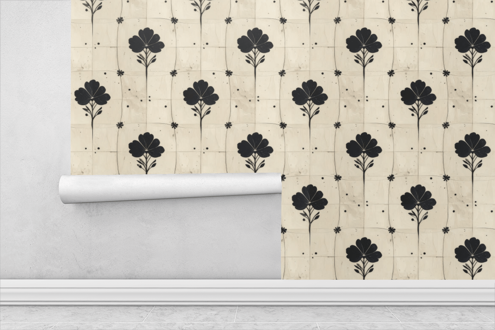 Inkwell Flora Wallpaper Peel and Stick Wallpaper | Accent Haus