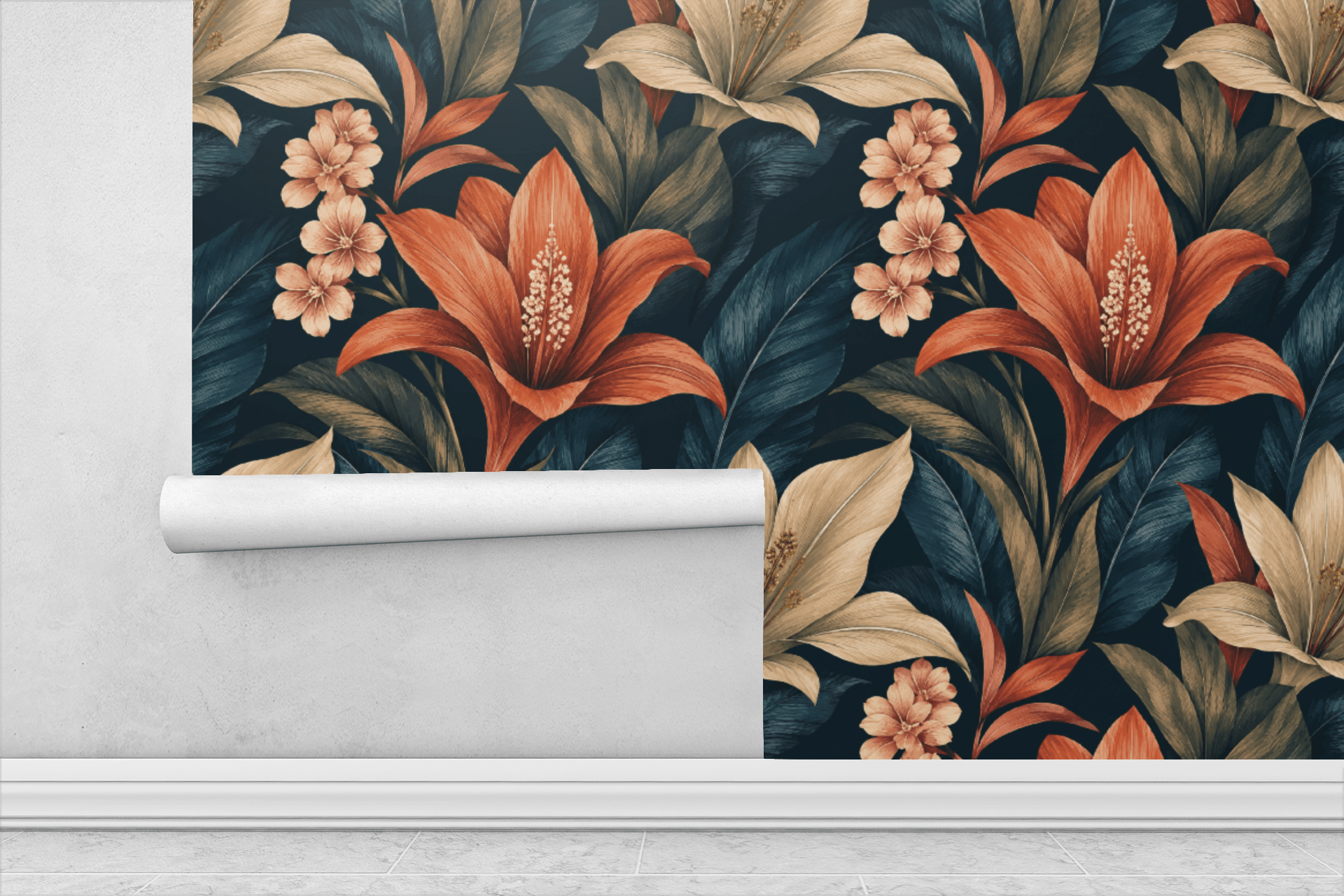 Botanical Shadow Wallpaper Peel and Stick Wallpaper | Accent Haus