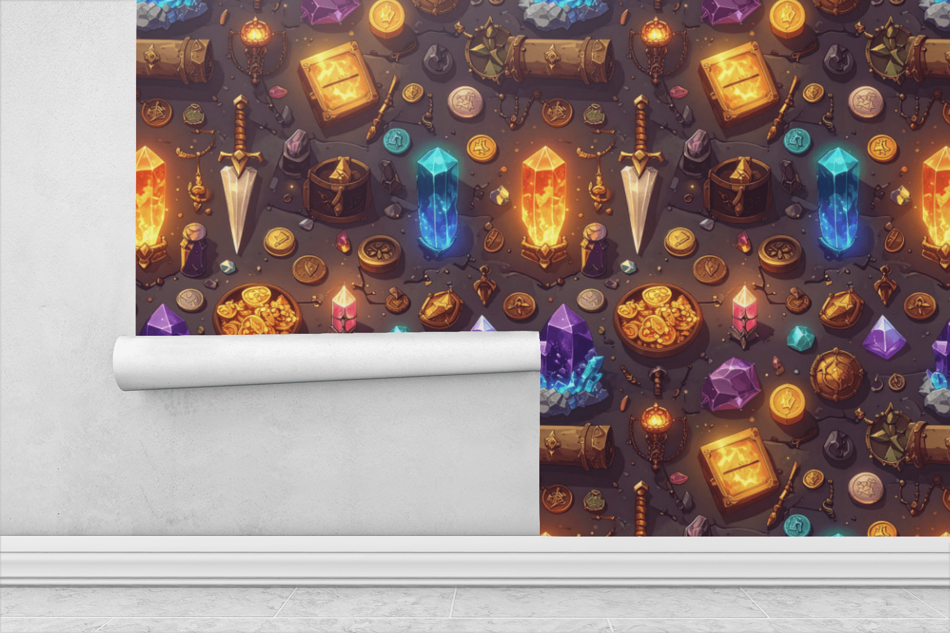Treasure Artifact Atlas Wallpaper Peel and Stick Wallpaper | Accent Haus