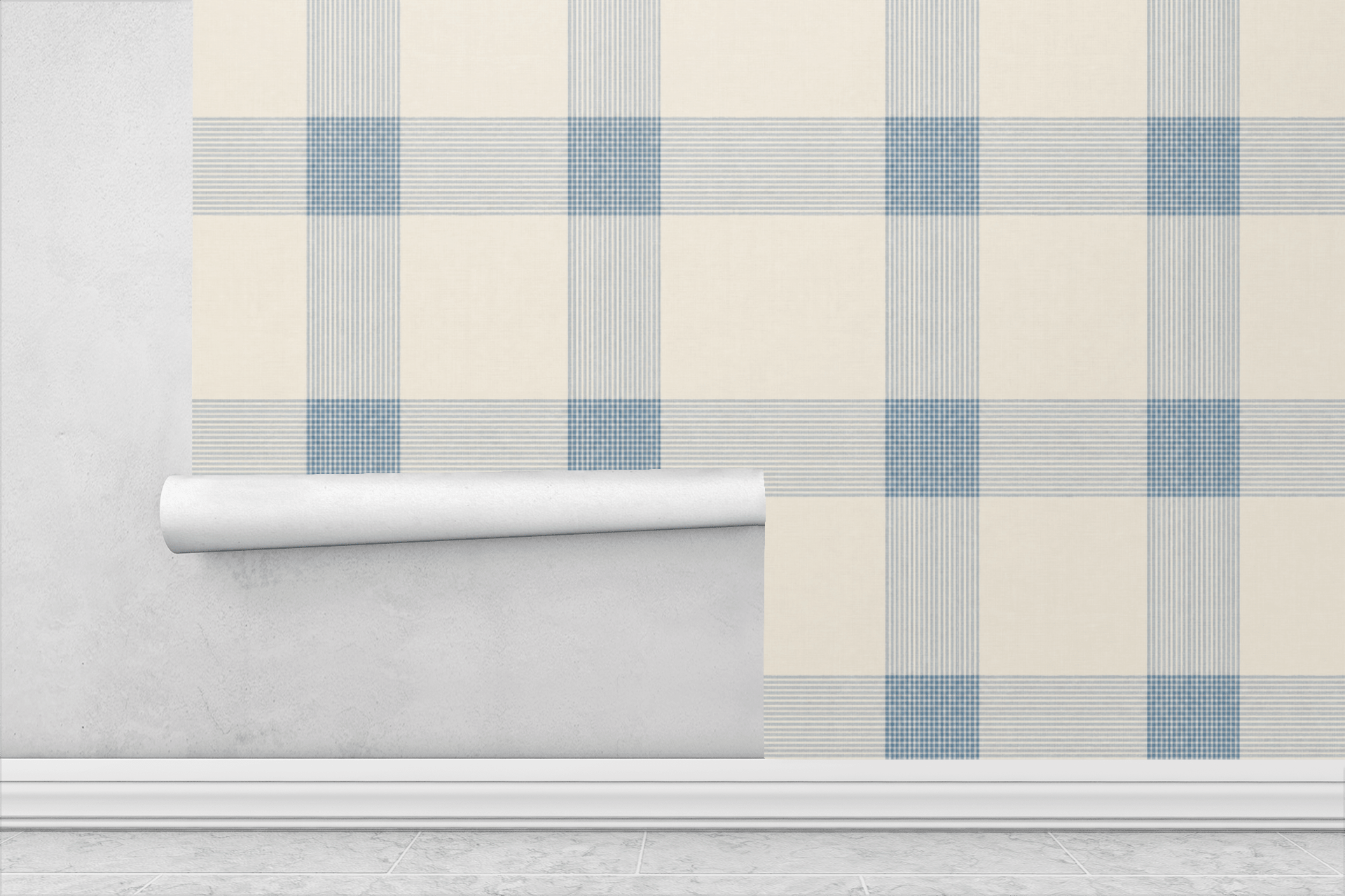 Soft Plaid Neutral Wallpaper Peel and Stick Wallpaper | Accent Haus