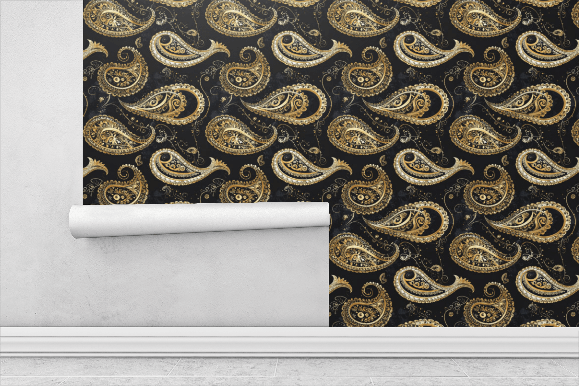 Jewelry Filigree Interiors Wallpaper Peel and Stick Wallpaper | Accent Haus