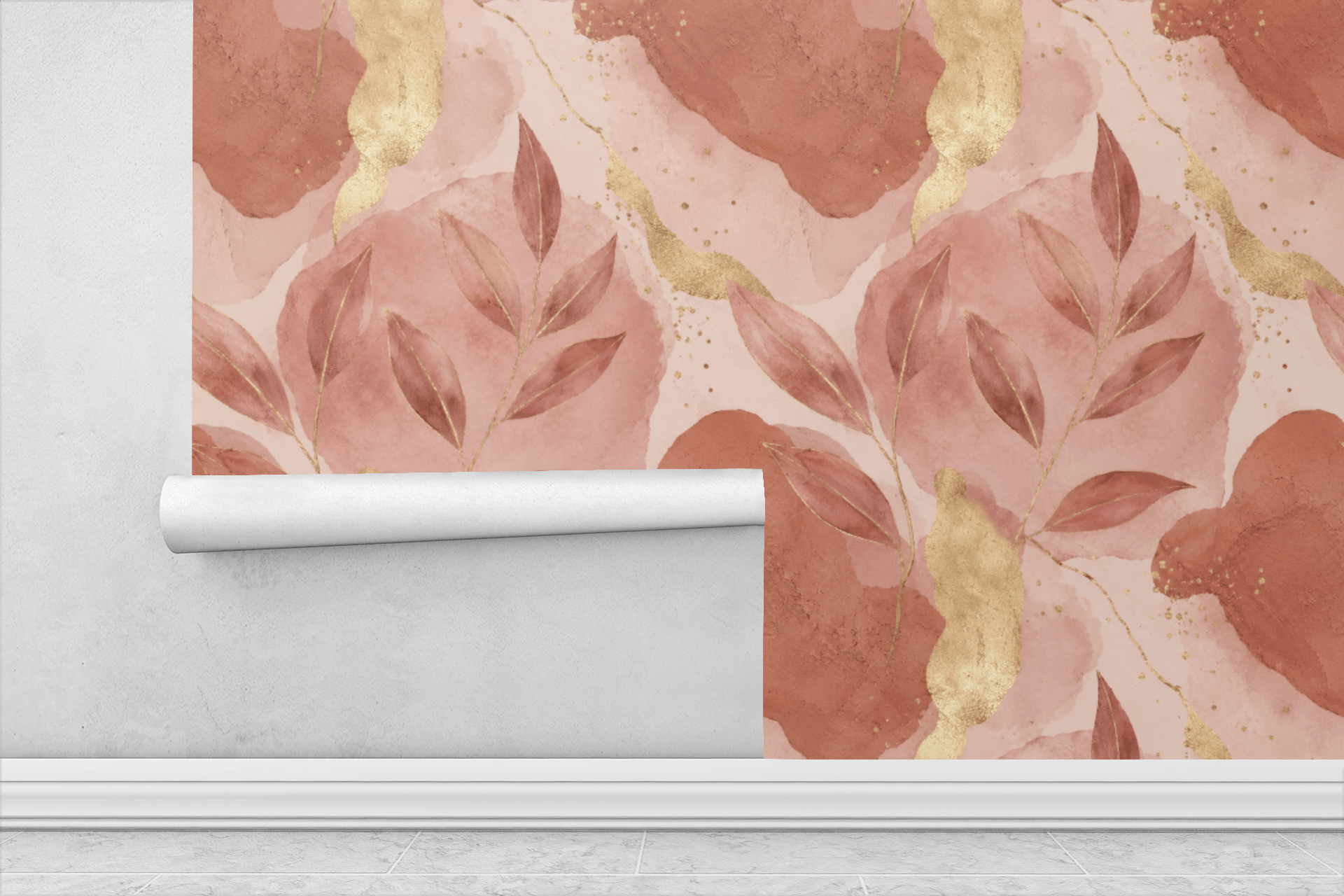 Dusty Rose Clay Wallpaper Peel and Stick Wallpaper | Accent Haus