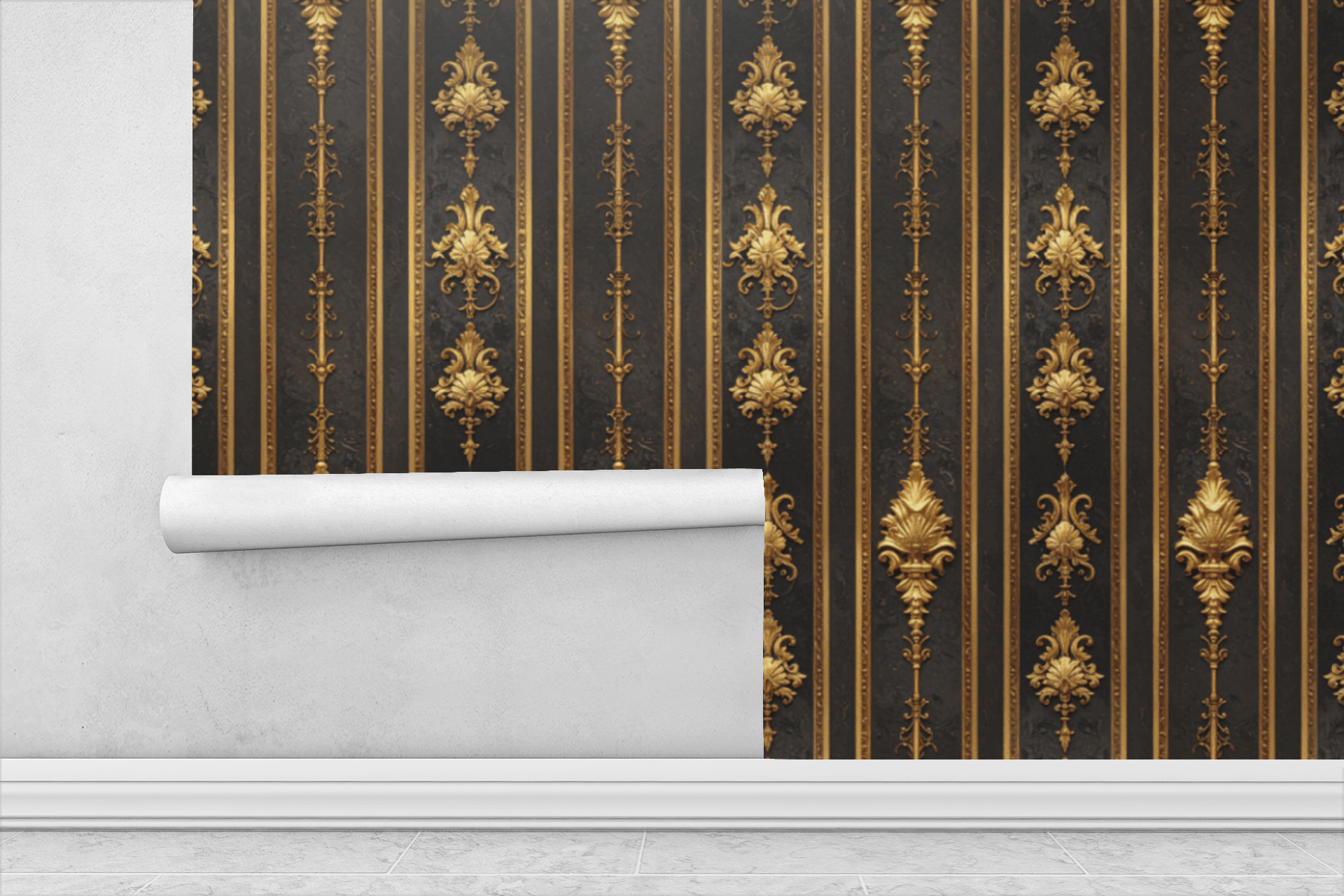 Palace Balcony Flourish Wallpaper Peel and Stick Wallpaper | Accent Haus