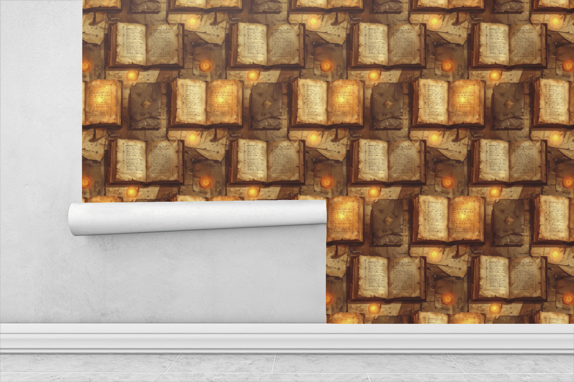 Ancient Quest Journal Pages Wallpaper Peel and Stick Wallpaper | Accent Haus